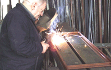 Manufacturing the iron structural supports for one of our instruments