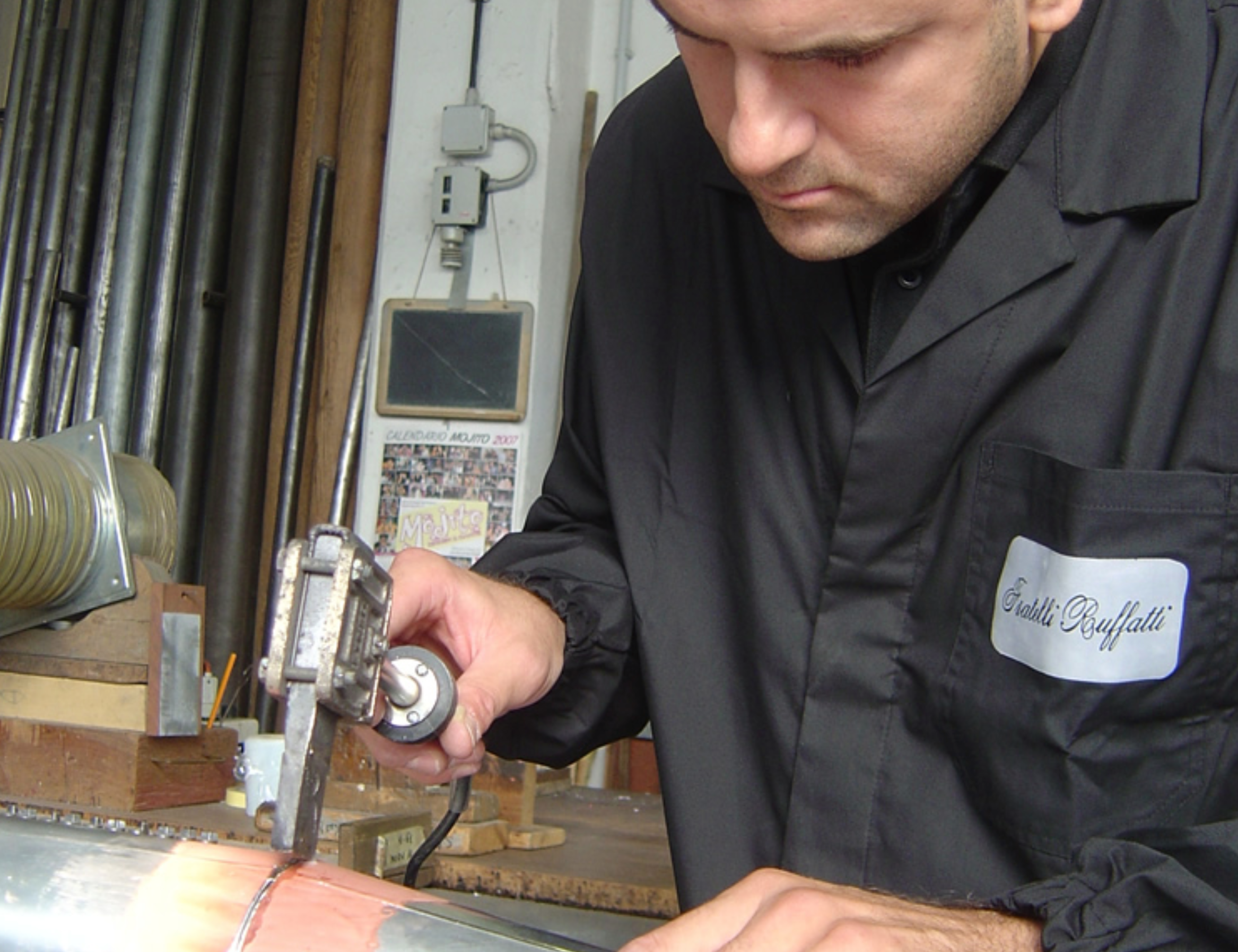 master craftsman soldering a pipe