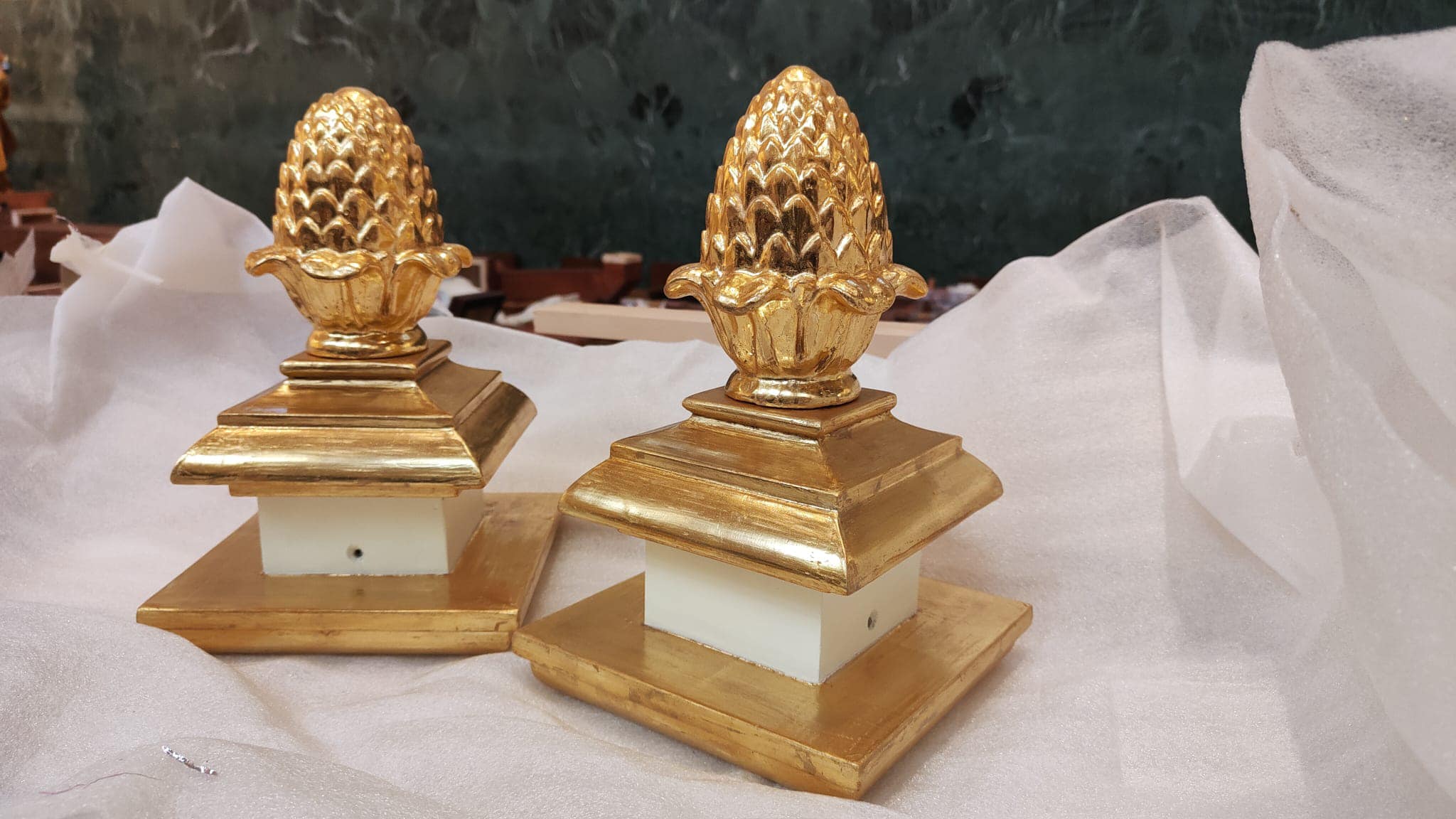 Notre Dame Seminary New Orleans Ruffatti pipe organ gold leaf finial