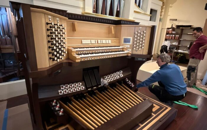 Notre Dame Seminary New Orleans Ruffatti pipe organ console