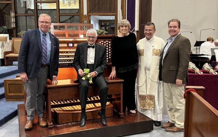 Rodgers organ dedication with Hector Olivera at St Andrew Catholic Church, Cape Coral Florida